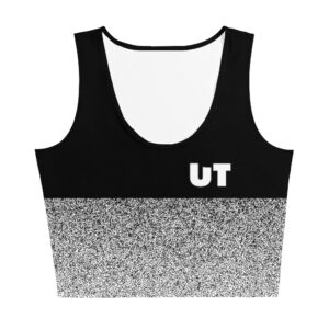 UT Black & White Crop Top