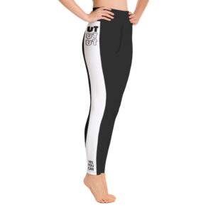 UT Yes You Can Black & White Yoga Leggings